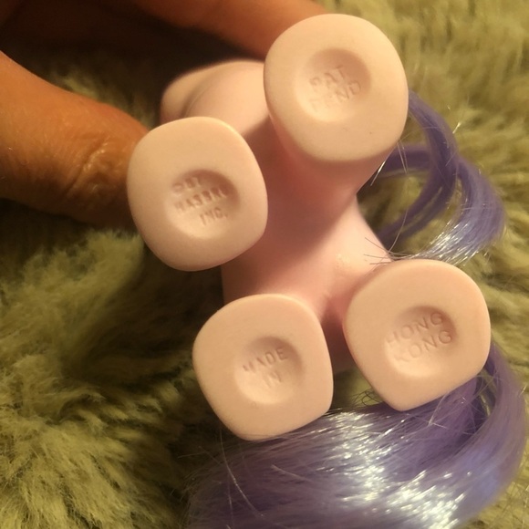 vtg 80s My Little Pony MLP “Baby Snookums” Pink Purple Mittens Image Rump - Picture 4 of 6